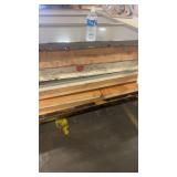 Used Double Glass Door Frame with Hardware and Window Panels