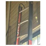 Werner Fiberglass Extension Ladder with Rope Pulley