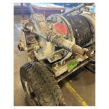 Ingersoll-Rand Utility pneumatic Winch with Steel Cable and Wheels