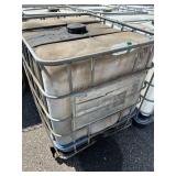 Used 275 Gallon IBC Tote Tank with Metal Cage