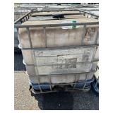 Used 275 Gallon IBC Tote Tank with Metal Cage