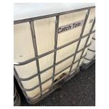 Used Plastic IBC Liquid Storage Tote with Metal Cage