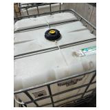 Large Plastic IBC Tote with Metal Cage, 275 Gallon Capacity