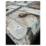 Used 275 Gallon Plastic IBC Tote Tank with Metal Cage