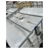 Used Plastic IBC Tote with Metal Cage
