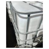 Used Plastic IBC Tote with Metal Cage