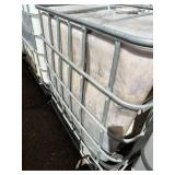 Used Plastic IBC Tote Tank with Metal Cage