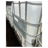 Used 275 Gallon IBC Tote Water Storage Tank with Metal Cage