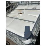 Used 275 Gallon IBC Tote with Metal Cage