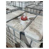 Used 275-Gallon Liquid Storage Tote Tank with Metal Cage