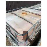 Large Plastic IBC Tote with Metal Cage