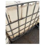 Used 275-Gallon IBC Tote with Metal Cage