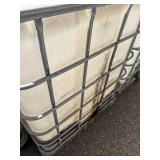 Used 275-Gallon IBC Tote Tank with Metal Cage