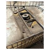 Used 275-Gallon IBC Tote with Metal Cage
