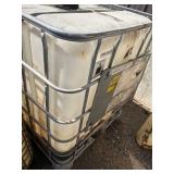 Used 275 Gallon IBC Tote Tank with Metal Cage