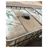 Large Plastic Industrial Tote with Metal Cage - Used Oil Storage