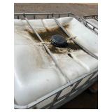 Used 275-Gallon IBC Tote with Metal Cage