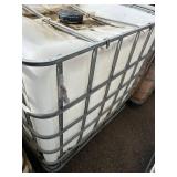Used 275-Gallon IBC Tote with Metal Cage