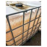 Used 275 Gallon IBC Tote with Metal Cage