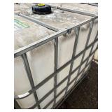 Used IBC Tote Tank with Metal Cage, Approx. 275 Gallon Capacity