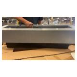 White Furry Bench with Acrylic Legs