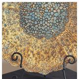 Stunning Scalloped Edge Console Glass Bowl