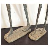 Pair of Tall Modernist Bronze-Style Abstract Figures