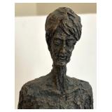 Pair of Tall Modernist Bronze-Style Abstract Figures