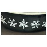 Vintage Pyrex Black Snowflake Covered Casserole Dish