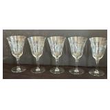 Vintage Elegant Etched Stemware