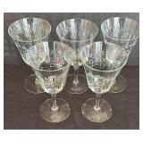 Vintage Elegant Etched Stemware