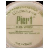 Pier 1 Elba Verde Dinner Plates and Mugs