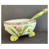 Vintage Musterschultz Condiment Bowl with Coordinating Fork