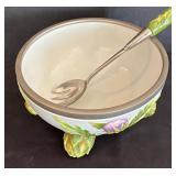 Vintage Musterschultz Condiment Bowl with Coordinating Fork