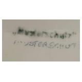 Vintage Musterschultz Condiment Bowl with Coordinating Fork