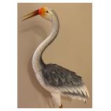 Beautiful Blue Heron Decorative Metal Yard Figurine