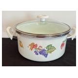 Enamelware Steamer Pot and Calphalon Pot