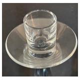 Pair of Vintage Asta Stromberg Octagonal Crystal Candle Holders