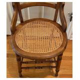 Vintage Eastlake Walnut Caned Seat Chair