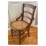 Vintage Eastlake Walnut Caned Seat Chair