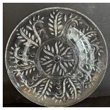 Collection of Crystal and Clear Glass Platter and Variety of Bowls