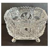 Collection of Crystal and Clear Glass Platter and Variety of Bowls