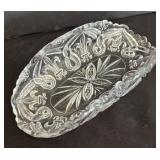 Collection of Crystal and Clear Glass Platter and Variety of Bowls