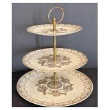 Classy Vintage Three Tier Serving Platter by Knowles