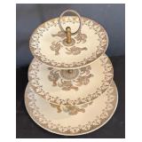Classy Vintage Three Tier Serving Platter by Knowles