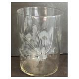 Set of Eight Vintage Butterfly Motif Glasses