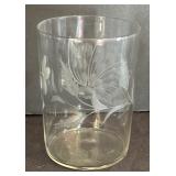 Set of Eight Vintage Butterfly Motif Glasses