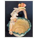 Foreside Basket Bowl and Bordallo Pinheiro Sugar Dish