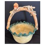 Foreside Basket Bowl and Bordallo Pinheiro Sugar Dish