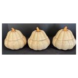 Set of Three Gourd Shaped Lidded Bowls by Cindy Crawford
